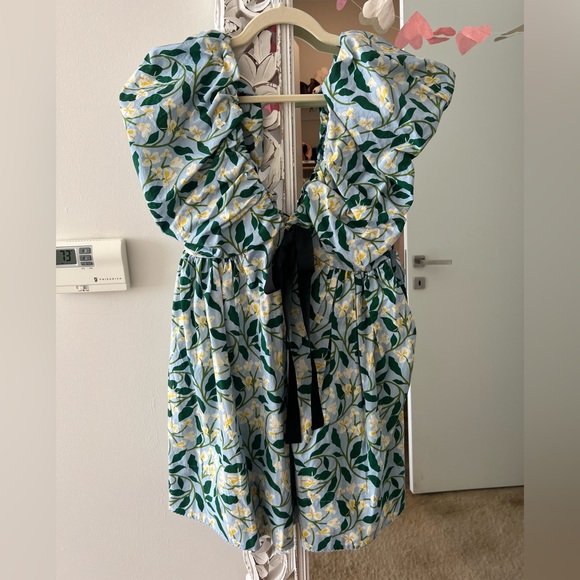 Agua by Agua Bendita Dos Gardenias Celeste Mini Dress 9665 - Picture 3 of 8